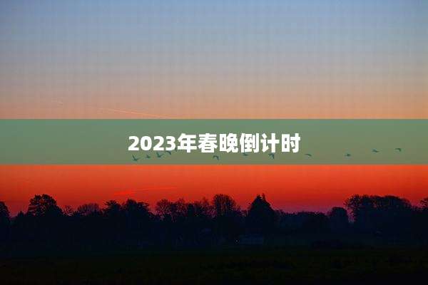 2023年春晚倒计时
