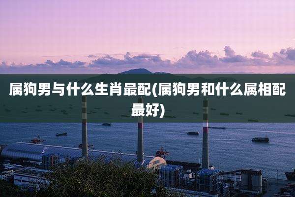 属狗男与什么生肖最配(属狗男和什么属相配最好)