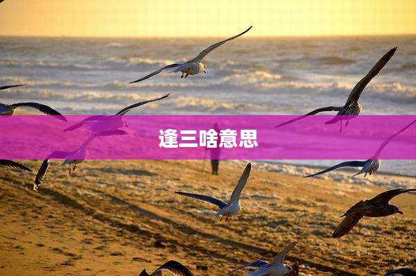 逢三啥意思