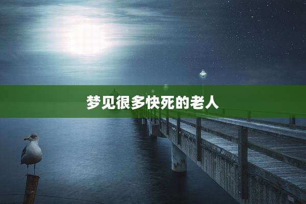 梦见很多快死的老人