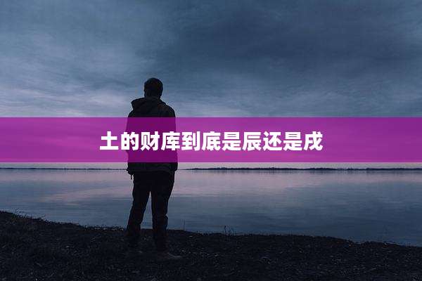 土的财库到底是辰还是戌