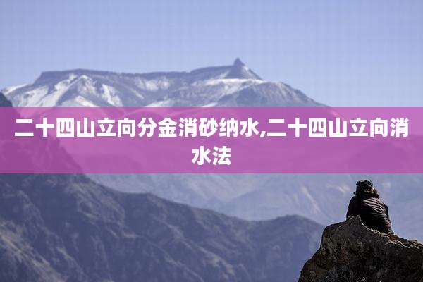 二十四山立向分金消砂纳水,二十四山立向消水法