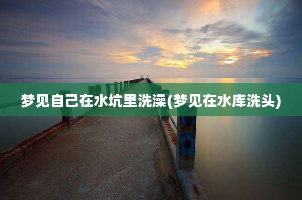 梦见自己在水坑里洗澡(梦见在水库洗头)