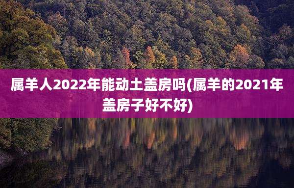 属羊人2022年能动土盖房吗(属羊的2021年盖房子好不好)
