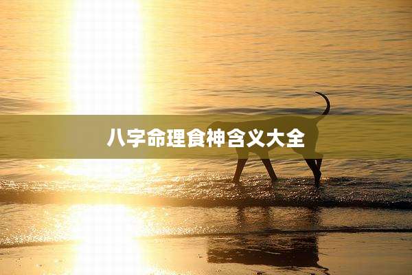 八字命理食神含义大全
