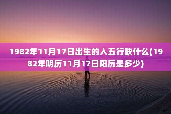 1982年11月17日出生的人五行缺什么(1982年阴历11月17日阳历是多少)