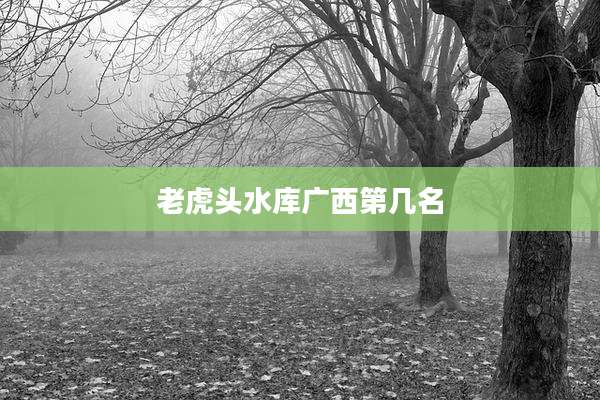 老虎头水库广西第几名