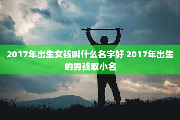 2017年出生女孩叫什么名字好 2017年出生的男孩取小名