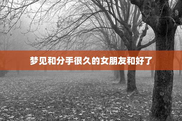 梦见和分手很久的女朋友和好了