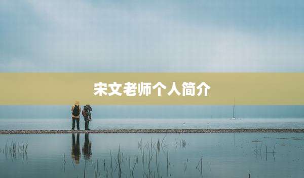 宋文老师个人简介