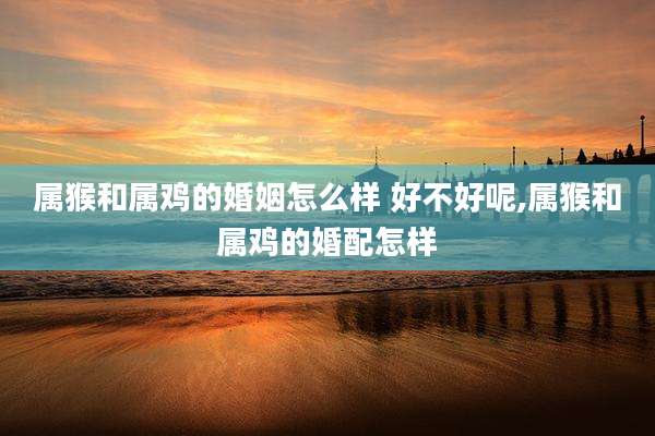 属猴和属鸡的婚姻怎么样 好不好呢,属猴和属鸡的婚配怎样