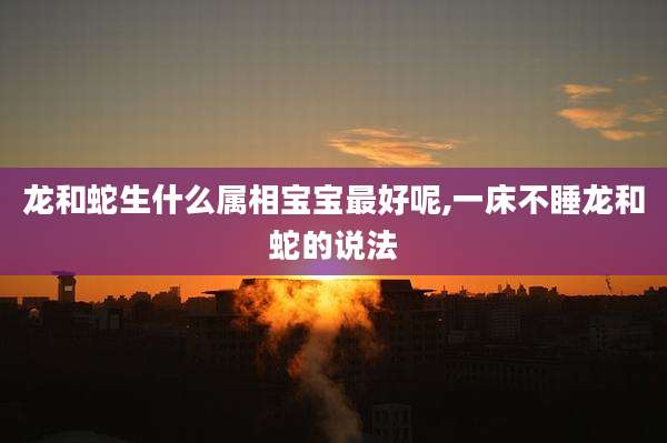 龙和蛇生什么属相宝宝最好呢,一床不睡龙和蛇的说法
