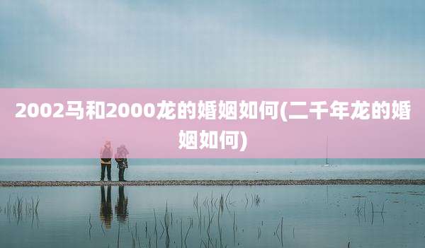 2002马和2000龙的婚姻如何(二千年龙的婚姻如何)