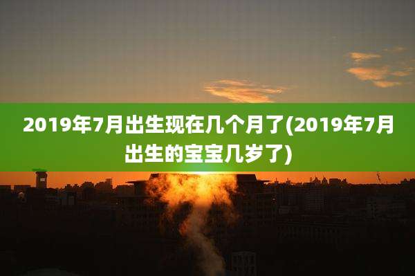 2019年7月出生现在几个月了(2019年7月出生的宝宝几岁了)