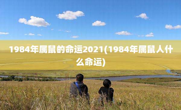 1984年属鼠的命运2021(1984年属鼠人什么命运)