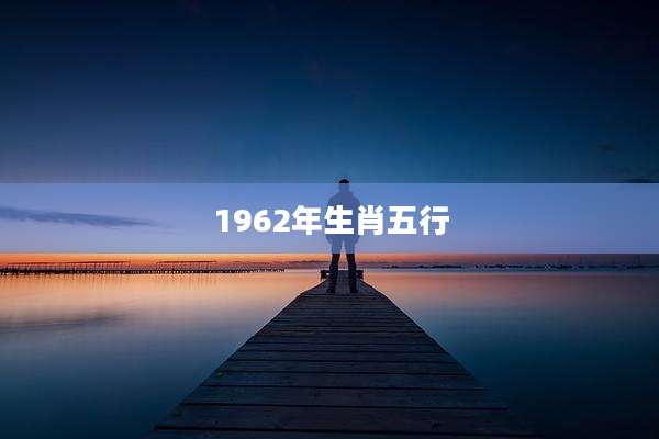 1962年生肖五行