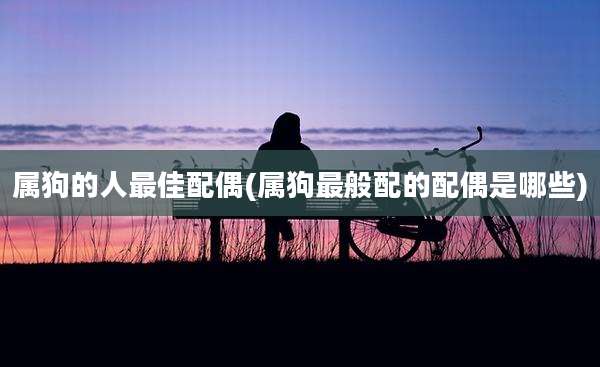 属狗的人最佳配偶(属狗最般配的配偶是哪些)