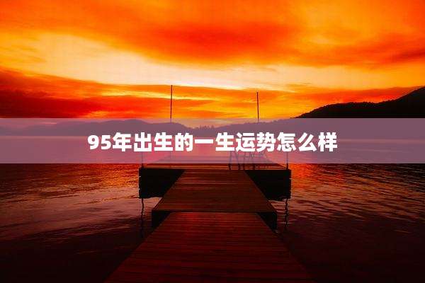 95年出生的一生运势怎么样