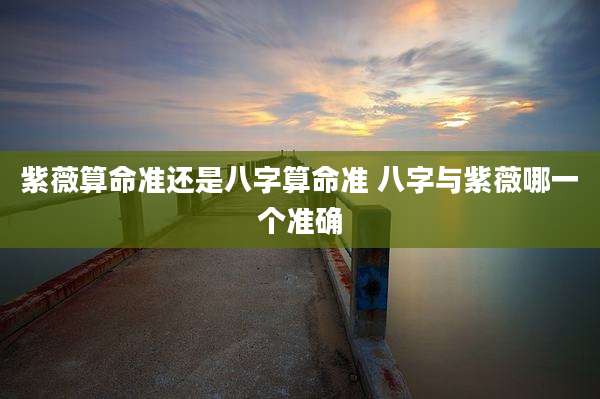紫薇算命准还是八字算命准 八字与紫薇哪一个准确