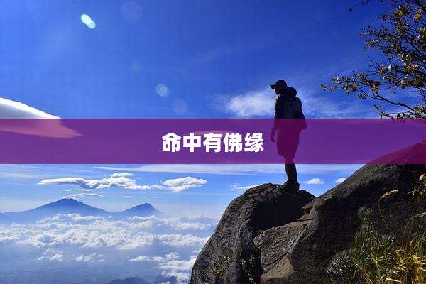 命中有佛缘
