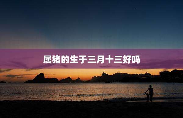 属猪的生于三月十三好吗