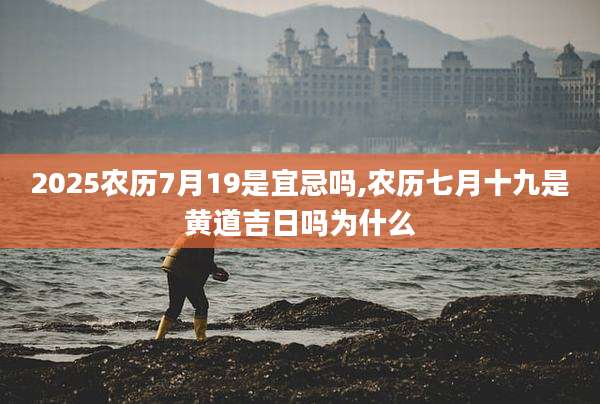 2025农历7月19是宜忌吗,农历七月十九是黄道吉日吗为什么