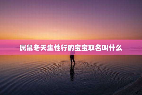 属鼠冬天生性行的宝宝取名叫什么