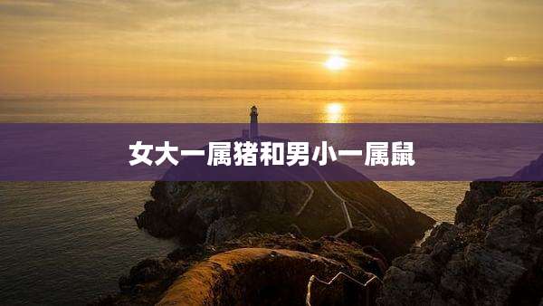 女大一属猪和男小一属鼠