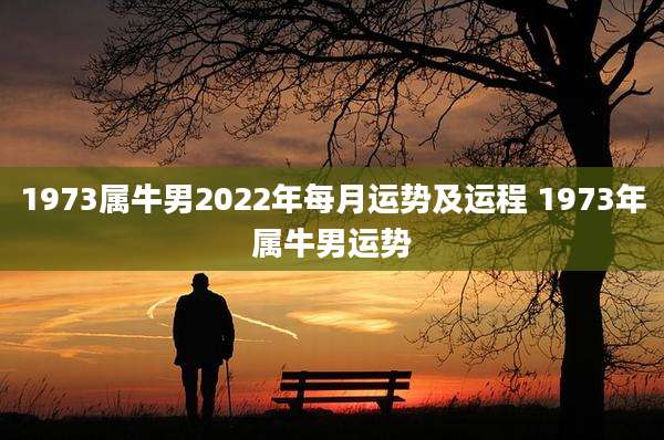 1973属牛男2022年每月运势及运程 1973年属牛男运势