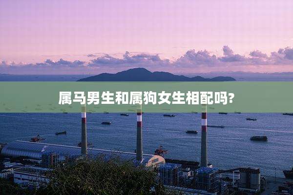属马男生和属狗女生相配吗?