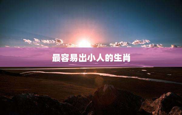 最容易出小人的生肖