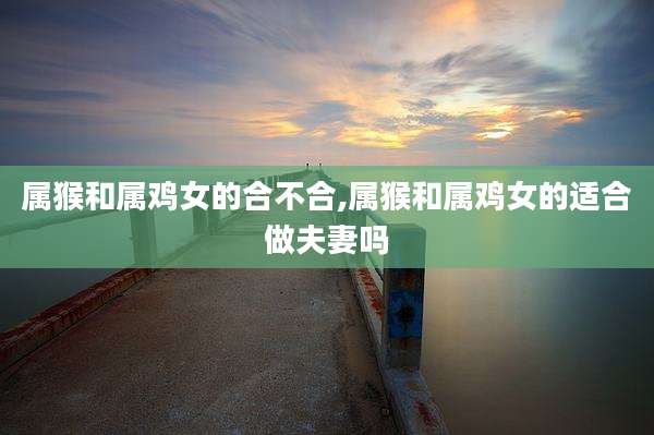 属猴和属鸡女的合不合,属猴和属鸡女的适合做夫妻吗