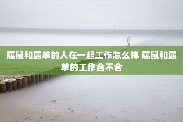 属鼠和属羊的人在一起工作怎么样 属鼠和属羊的工作合不合