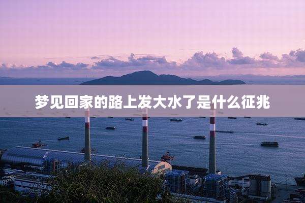 梦见回家的路上发大水了是什么征兆