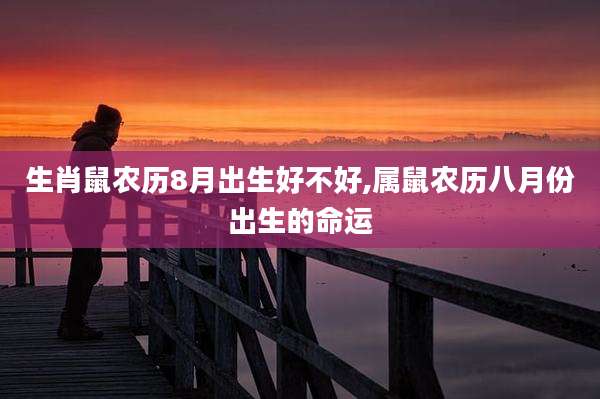 生肖鼠农历8月出生好不好,属鼠农历八月份出生的命运