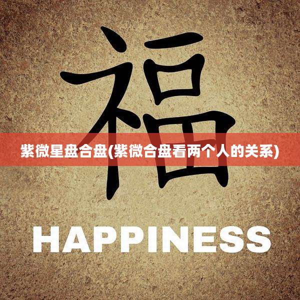 紫微星盘合盘(紫微合盘看两个人的关系)