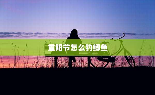 重阳节怎么钓鲫鱼