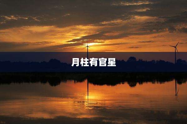 月柱有官星