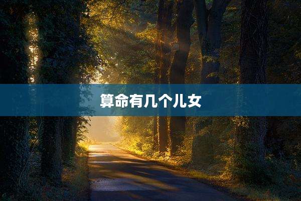 算命有几个儿女