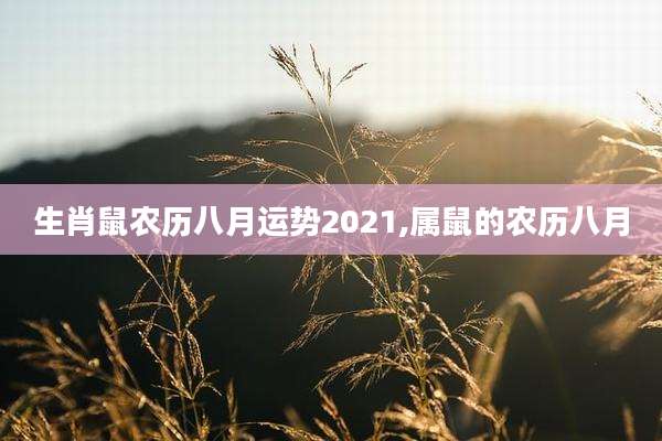 生肖鼠农历八月运势2021,属鼠的农历八月