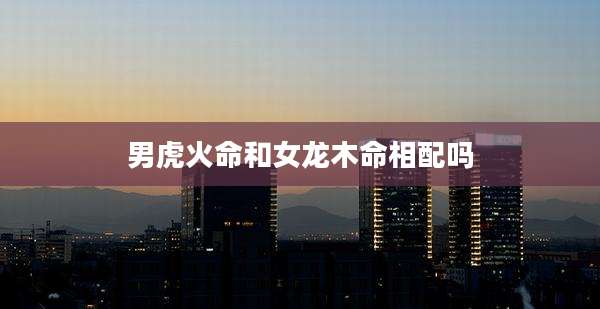 男虎火命和女龙木命相配吗