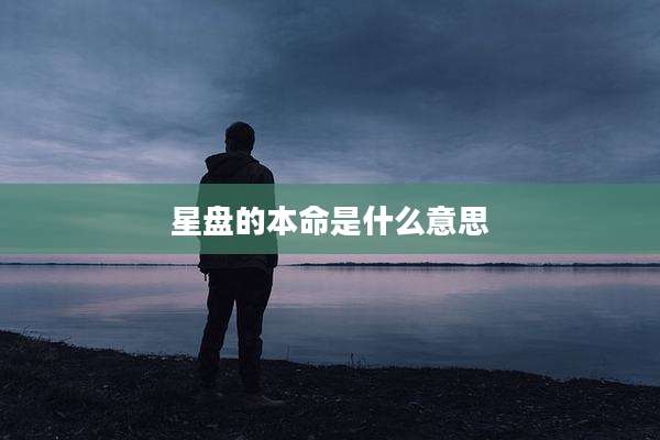 星盘的本命是什么意思