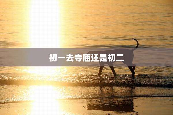 初一去寺庙还是初二