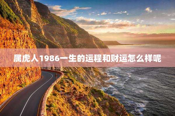 属虎人1986一生的运程和财运怎么样呢