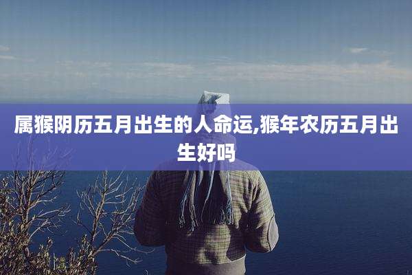 属猴阴历五月出生的人命运,猴年农历五月出生好吗