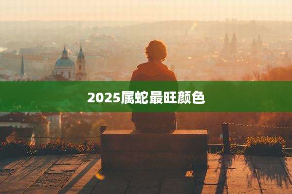 2025属蛇最旺颜色