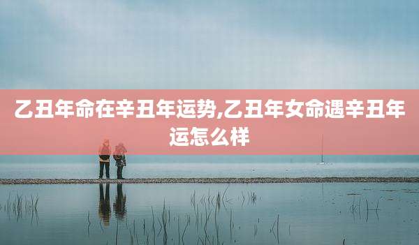 乙丑年命在辛丑年运势,乙丑年女命遇辛丑年运怎么样