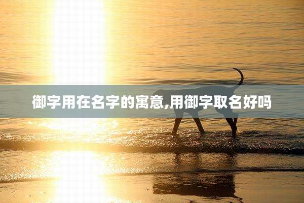 御字用在名字的寓意,用御字取名好吗