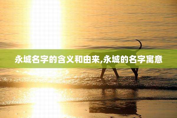 永城名字的含义和由来,永城的名字寓意