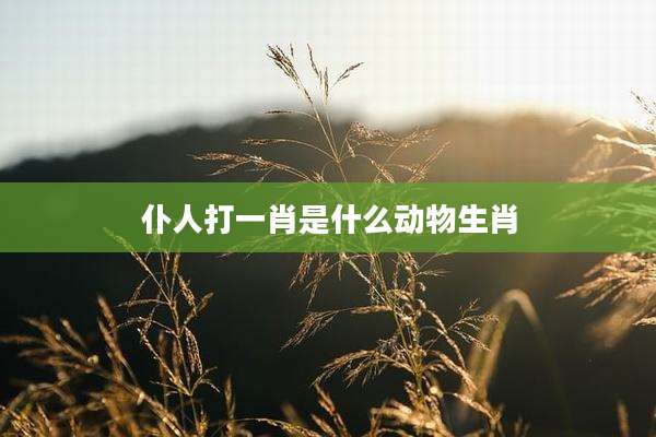 仆人打一肖是什么动物生肖